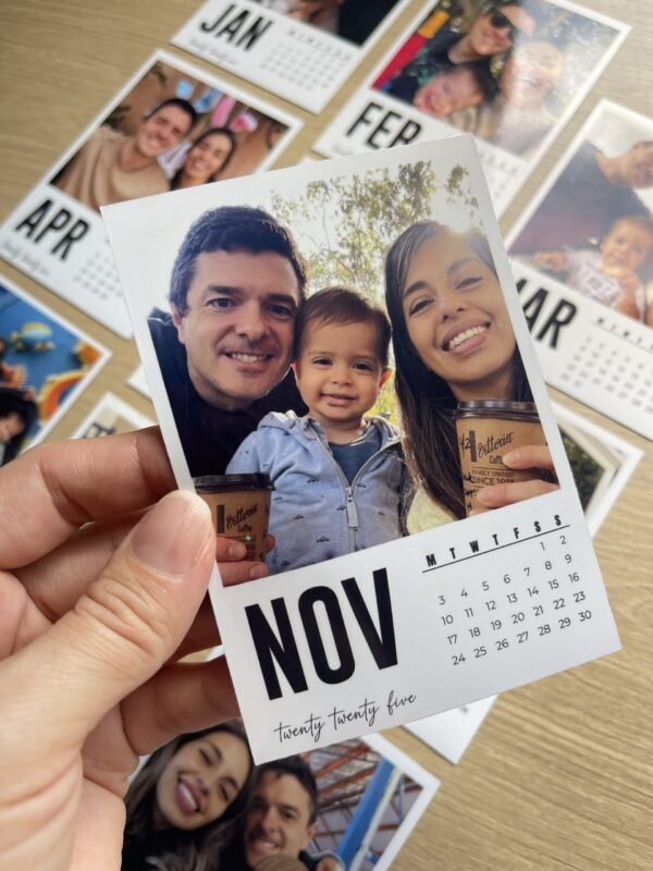 Calendario magnético mes a mes black