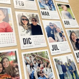 Calendario magnético mes a mes black