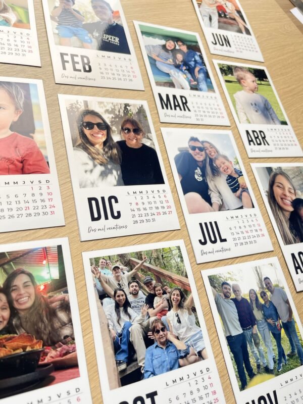 Calendario magnético mes a mes black