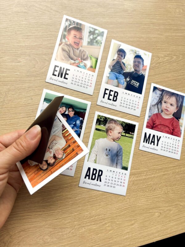 Calendario magnético mes a mes black