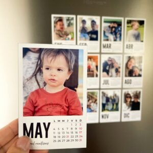 Calendario magnético mes a mes black