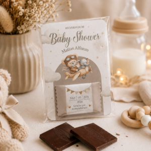 Tarjetita chocolate Infantil Osito