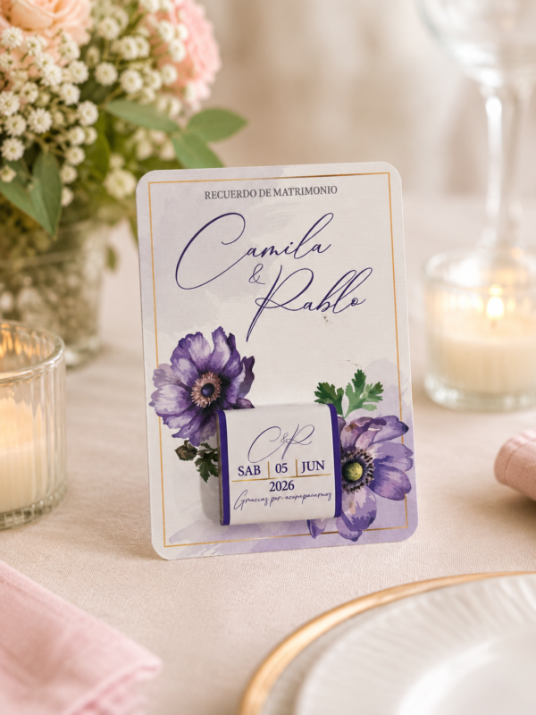 Tarjetita con chocolate